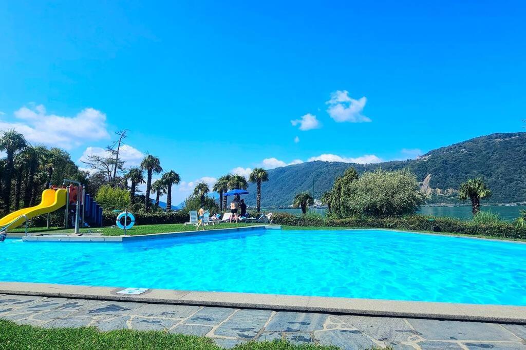 Idyllische Ferienwohnung In Bissone Εξωτερικό φωτογραφία