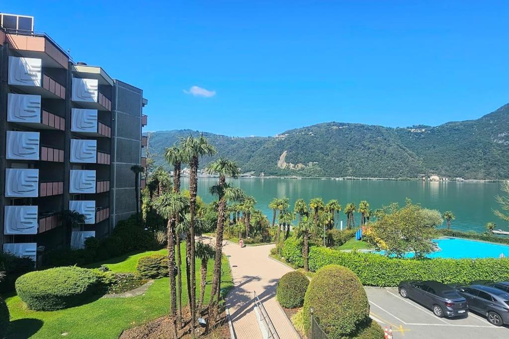 Idyllische Ferienwohnung In Bissone Εξωτερικό φωτογραφία