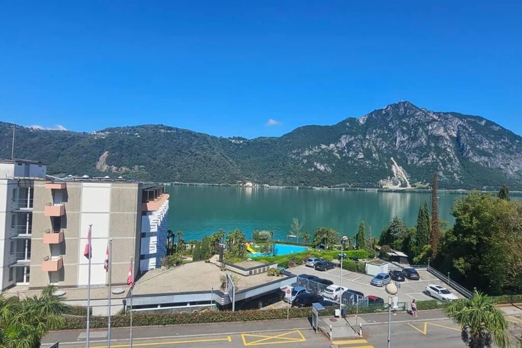 Idyllische Ferienwohnung In Bissone Εξωτερικό φωτογραφία